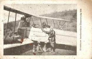 Útra készen Bombavetésre Olaszország felé / WWI Hungarian military, aircraft, bomb mission (b)
