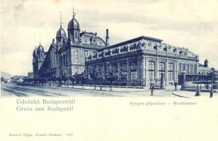 Budapest VI. Nyugati pályaudvar, kiadja Schmidt Edgar