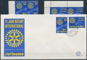 1980 Rotary sor ívsarki 4-es tömbökben Mi 894-895 + FDC