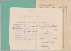 1917 A Magyarigeni Hangya fogyasztási szövetkezet tagsági könyve