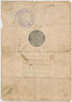 Oszmán Birodalom 1876. (1293) 10k bankjegy "Galip (1)293" bélyegzéssel, "Oszmán Birod...