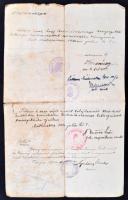 1920 Fényképes nyílt parancs közélelmezésügyi munkálatok elvégzésére a Horthy-féle Magyar Nemzeti Ha...