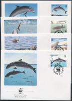 WWF: Tengeri élővilág sor + 4 db FDC WWF Marine life set + 4 FDC