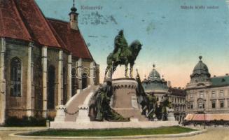 Kolozsvár, Mátyás király szobor / King Matthias statue