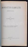 Klemm Antal: A mondattan elmélete. (székfoglaló) Bp., 1928, MTA. Kiadói papírkötésben, a gerinc hián...
