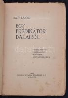 Gyúrói Nagy Lajos: Egy prédikátor dalaiból. A Petőfi-társaság ajánlásával. Bp., 1924, Globus. 188 p....