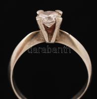 Ezüst gyűrű kővel, jelzés nélkül, Ag., br.: 1,8gr., méret:53/ Silver ring with stones, without hallm...