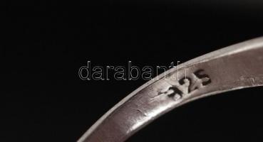 Ezüst gyűrű, jelzett, Ag.: 1,9gr., méret:58/ Silver ring with stones, marked, Ag .: 1,9gr size:58