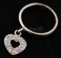 Ezüst gyűrű kővel, jelzett, Ag., br.: 2,7gr., méret:56/ Silver ring with stone, marked, Ag, br.: 2,7gr, size. 56