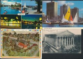 62 db képeslap, túlnyomórészt modern városképek / 62 mainly modern postcards