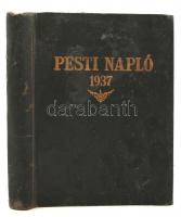 A Pesti Napló Képes mellékletének teljes évfolyama, 1937-ből. Rendkívül gazdag fotóanyaggal. Korabeli foltos, sérült egészvászon-kötésben, a lapszélek enyhén hullámosak.