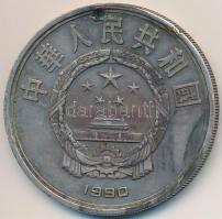 Kína 1990. 10Y Ag "Beethoven" T:2,2- ph., lyuk
China 1990. 10 Yuan Ag "Beethoven&quo...