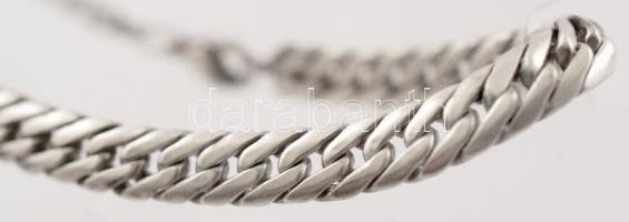 Ezüstkarlánc és nyaklánc, jelzett, Ag., 44,5gr., 40cm, 18cm/Silver bracelet and necklace, marked, Ag...