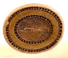 XIX. sz. eleje: A Kedihai Deák család egyik tagjának címeres pecsétnyomói. Egyik a teljes címerrel d...