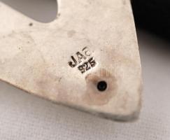 Ezüst fülbevaló, jelzett, Ag., br.:9,3gr/ Silver earrings, marked, br, Ag. 9,3gr