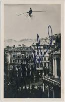 Ropewalker artist, signed photo card