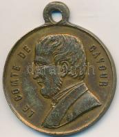 Franciaország ~1900. "Cavour" Br emlékérem füllel (23,5mm) T:2- France ~1900. "Cavour" Br medal with ear (23,5mm) C:VF