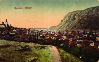 4 db RÉGI bosnyák városképes lap, vegyes minőség; Mostar, Sarajevo / 4 old Bosnian town-view postcar...