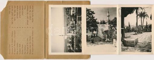 3 db RÉGI külföldi városképes képeslapfüzet; Graz, Baden bei Wien, Acre / 3 old European town-view p...