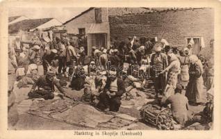 Skopje, Üsküb, Ueskueb; Markttag / market day, merchants, folklore (EK)