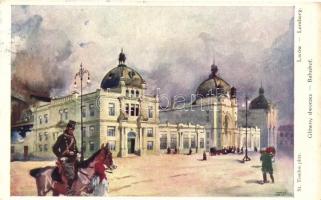 Lviv, Lwów, Lemberg; Glówny dworzec / Bahnhof / railway station s: St. Tondos