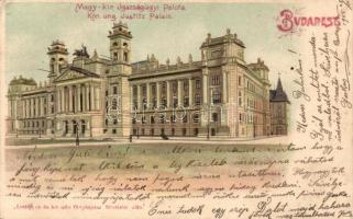 Budapest V. Magyar királyi Igazságügyi palota, litho (EK)