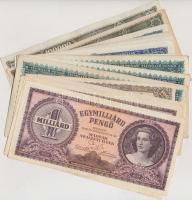 15db-os vegyes magyar pengő bankjegy tétel T:vegyes