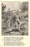 'Ha megdördül egyszer újra az ágyú...' / Austrian-Hungarian artillery, military poem, World War I (Rb)