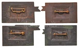 Szovjetunió 4db klf cirkálót ábrázoló Br jelvény T:2
Soviet Union 4xdiff Br badge about cruisers C:...