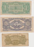 Burma / Japán megszállás 1942. 1/2R + 1R + 5R +10R + Fülöp-szigetek / Japán megszállás 1942. 10P + 1...