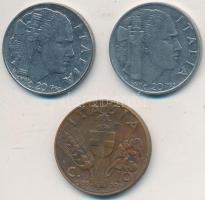 Olaszország 1938R 10c Cu + 1939R 20c acél + 1940R 20c acél "III. Viktor Emánuel" T:2 Italy 1938R 10 Centesimi Cu + 1939R 20 Centesimi stainless steel + 1940R 20 Centesimi stainless steel "Vittorio Emanuele III" C:XF