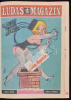 1970 Ludas Magazin teljes évfolyam egybekötve. 12 szám. Korabeli egészvászon-kötésben
