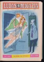 1975 Ludas Magazin teljes évfolyam egybekötve. 12 szám. Korabeli egészvászon-kötésben