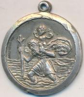 DN "Szent Kristóf" Ag medál füllel (6,16g/24mm) T:2,2- ph. ND "Saint Christopher" Ag medallion with ear (6,16g/24mm) C:XF,VF edge error