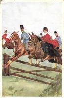 Horse racing, B.K.W.I. 322-3 (EB)