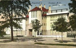 Nagyvárad, Oradea; Országos Csendőrségi iskola, kiadja Sonnenfeld Adolf / gendarmerie school