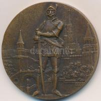1912. "Magyar Vívó Szövetség - Európa Bajnokság Budapest 1933" Br részvételi érem (35mm) T...
