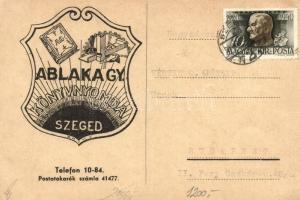 Ablaka György könyvnyomda, Szeged, reklám / Hungarian book publishing, advertisement (EB)
