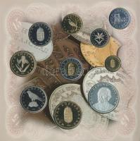 1998. 50f-200Ft 10klf db, benne 2klf 100Ft és 200Ft Ag "Deák" + 1db 100Ft "1848-49-es...