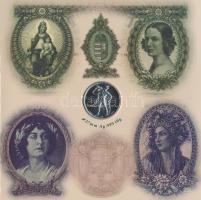 2007. 1Ft-100Ft 8klf db, szettben, benne "Berán Lajos és a pengő" Ag emlékérem (10g/0.999/27mm) T:PP