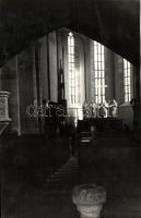 1937 Segesvár, Sigisoara; Lutheránus templom belső / Lutheran church interior, photo (EK)