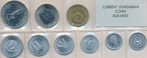 1972. 2f-10Ft 9db klf, érmés forgalmi sor fóliatokban T:1