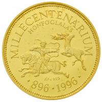 Csóka Zsuzsanna (1962-) 1996. "Millecentenárium Honfoglalás 896-1996" aranyozott Ag emléké...