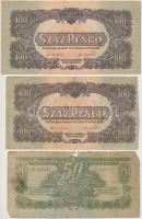 1944. 1P-100P (10x) "A Vörös Hadsereg Parancsnoksága" T:vegyes