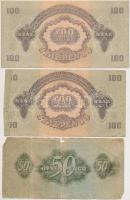 1944. 1P-100P (10x) "A Vörös Hadsereg Parancsnoksága" T:vegyes
