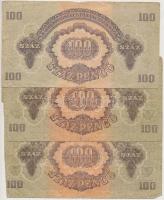 1944. 1P-100P (10x) "A Vörös Hadsereg Parancsnoksága" T:vegyes