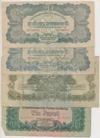1944. 1P-100P (10x) "A Vörös Hadsereg Parancsnoksága" T:vegyes