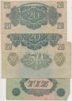 1944. 1P-100P (10x) "A Vörös Hadsereg Parancsnoksága" T:vegyes