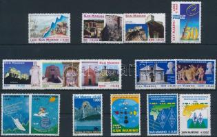 1999-2002 15 diff stamps, 1999-2002 15 klf bélyeg