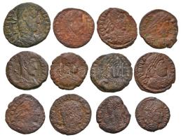 Római Birodalom 12db klf bronzpénz, közte hamis is! T:vegyes 
Roman Empire 12pcs of diff. bronze co...